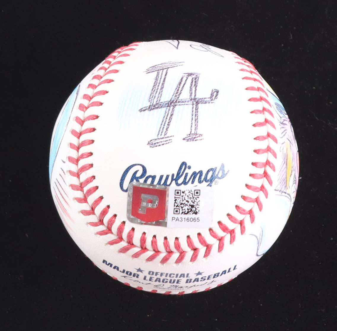 Guy Gilchrist Signed OML Baseball With Original Jim Henson's "The Muppets" Character Sketches & Multiple Inscriptions | Dodgers (PA) at PristineAuction.com Guy Gilchrist Signed OML Baseball With Original Jim Henson's "The Muppets" Character Sketches & Multiple Inscriptions | Dodgers (PA) at PristineAuction.com