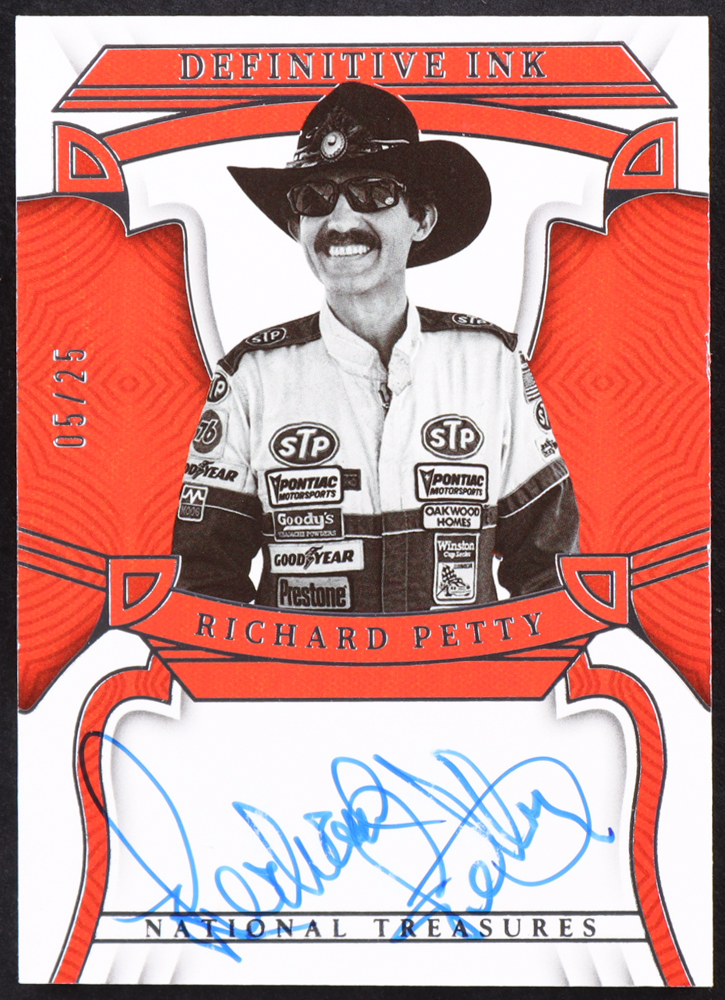 Richard Petty 2023 Panini National Treasures Definitive Ink #10 #05/25 at PristineAuction.com Richard Petty 2023 Panini National Treasures Definitive Ink #10 #05/25 at PristineAuction.com
