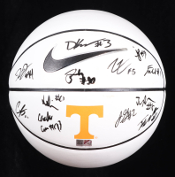2023 Tennessee Volunteers Logo Basketball Team-Signed by (12) with Dalton Knecht, Zakai Zeigler, Josiah-Jordon James, Freddie Dilione (TTA) at PristineAuction.com