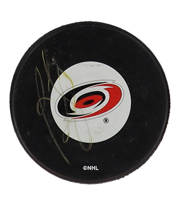 Ron Francis Signed Hurricanes Logo Hockey Puck (Beckett) at PristineAuction.com Ron Francis Signed Hurricanes Logo Hockey Puck (Beckett) at PristineAuction.com