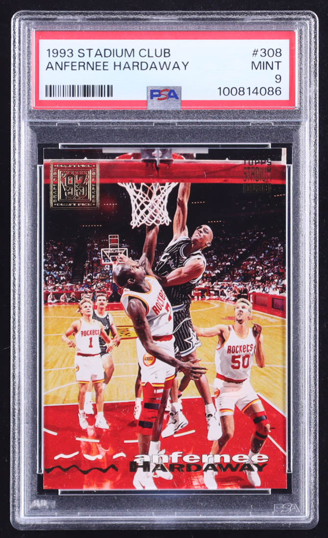 Anfernee Hardaway 1993-94 Stadium Club #308 RC (PSA 9) at PristineAuction.com Anfernee Hardaway 1993-94 Stadium Club #308 RC (PSA 9) at PristineAuction.com
