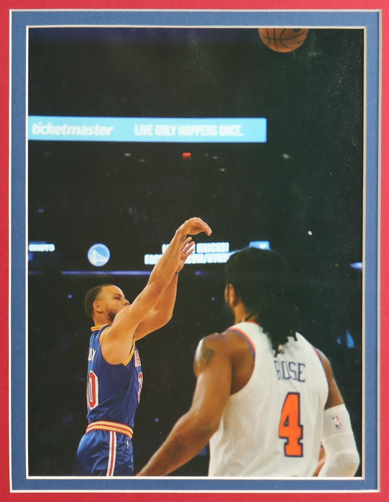 Stephen Curry Signed Custom Framed Jersey Display With 2017 NBA Finals Pin & (2) Cloth Team Logo Patches (JSA) at PristineAuction.com Stephen Curry Signed Custom Framed Jersey Display With 2017 NBA Finals Pin & (2) Cloth Team Logo Patches (JSA) at PristineAuction.com