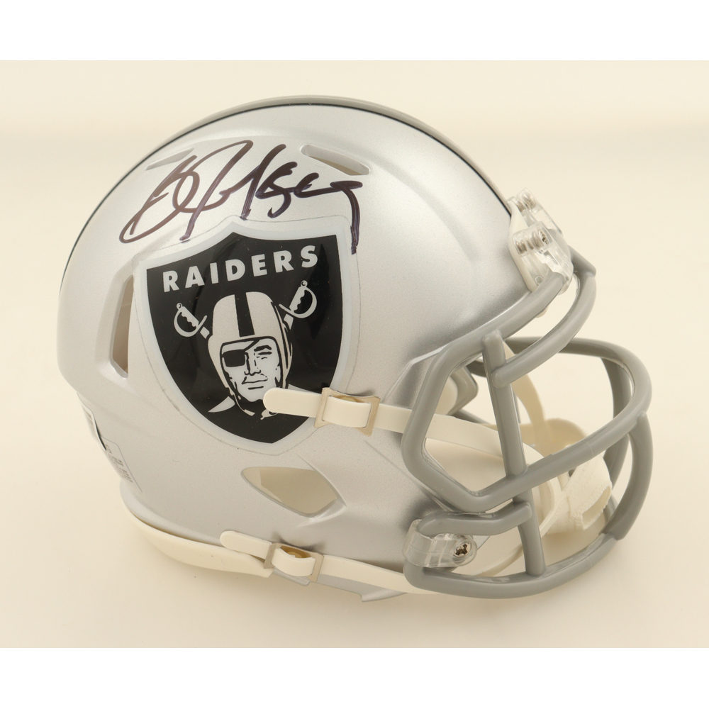 Bo Jackson Signed Raiders Speed Mini Helmet (Beckett) at PristineAuction.com