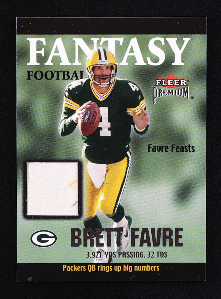 Brett Favre 2002 Fleer Premium Fantasy Team Memorabilia #2 at PristineAuction.com Brett Favre 2002 Fleer Premium Fantasy Team Memorabilia #2 at PristineAuction.com