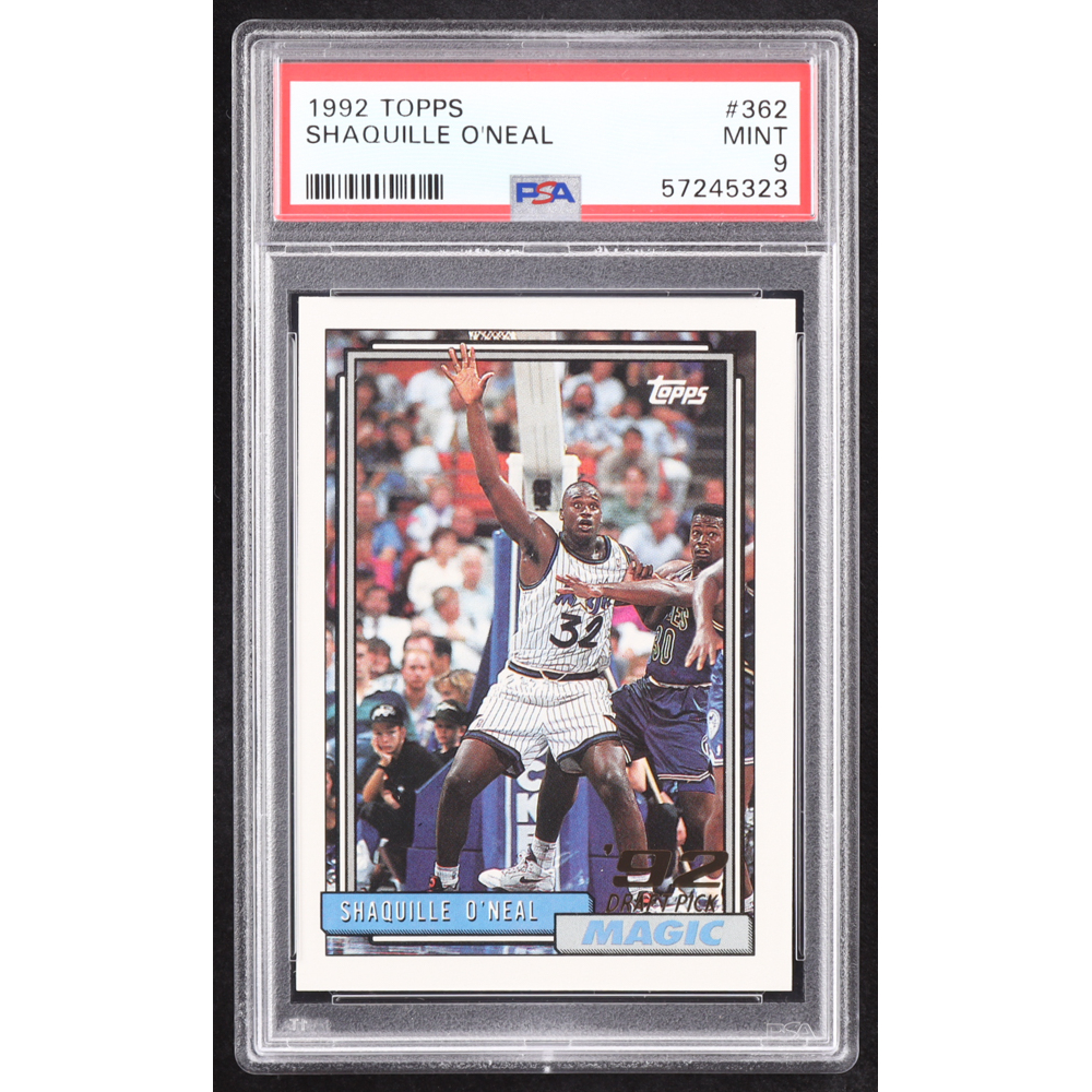 Shaquille O'Neal 1992-93 Topps #362 RC (PSA 9) at PristineAuction.com