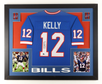 Jim Kelly Signed Custom Framed Jersey Display (Beckett) at PristineAuction.com
