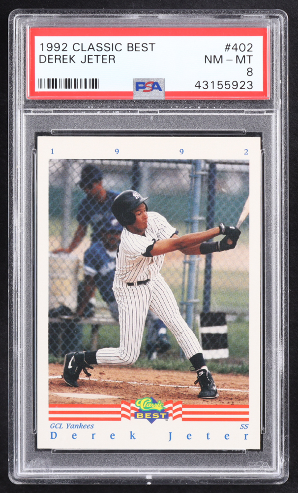 Derek Jeter 1992 Classic/Best #402 RC (PSA 8) at PristineAuction.com Derek Jeter 1992 Classic/Best #402 RC (PSA 8) at PristineAuction.com