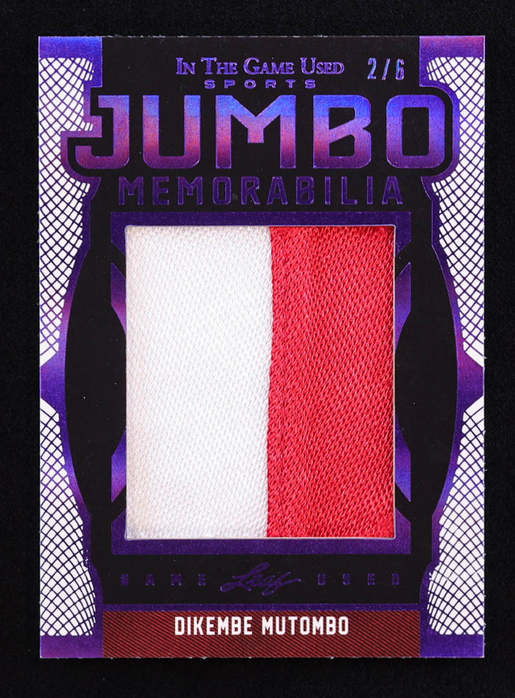 Dikembe Mutombo 2024 ITG Used Sports Game-Used Jumbo Memorabilia Spectrum Purple #JM9 #2/6 at PristineAuction.com Dikembe Mutombo 2024 ITG Used Sports Game-Used Jumbo Memorabilia Spectrum Purple #JM9 #2/6 at PristineAuction.com