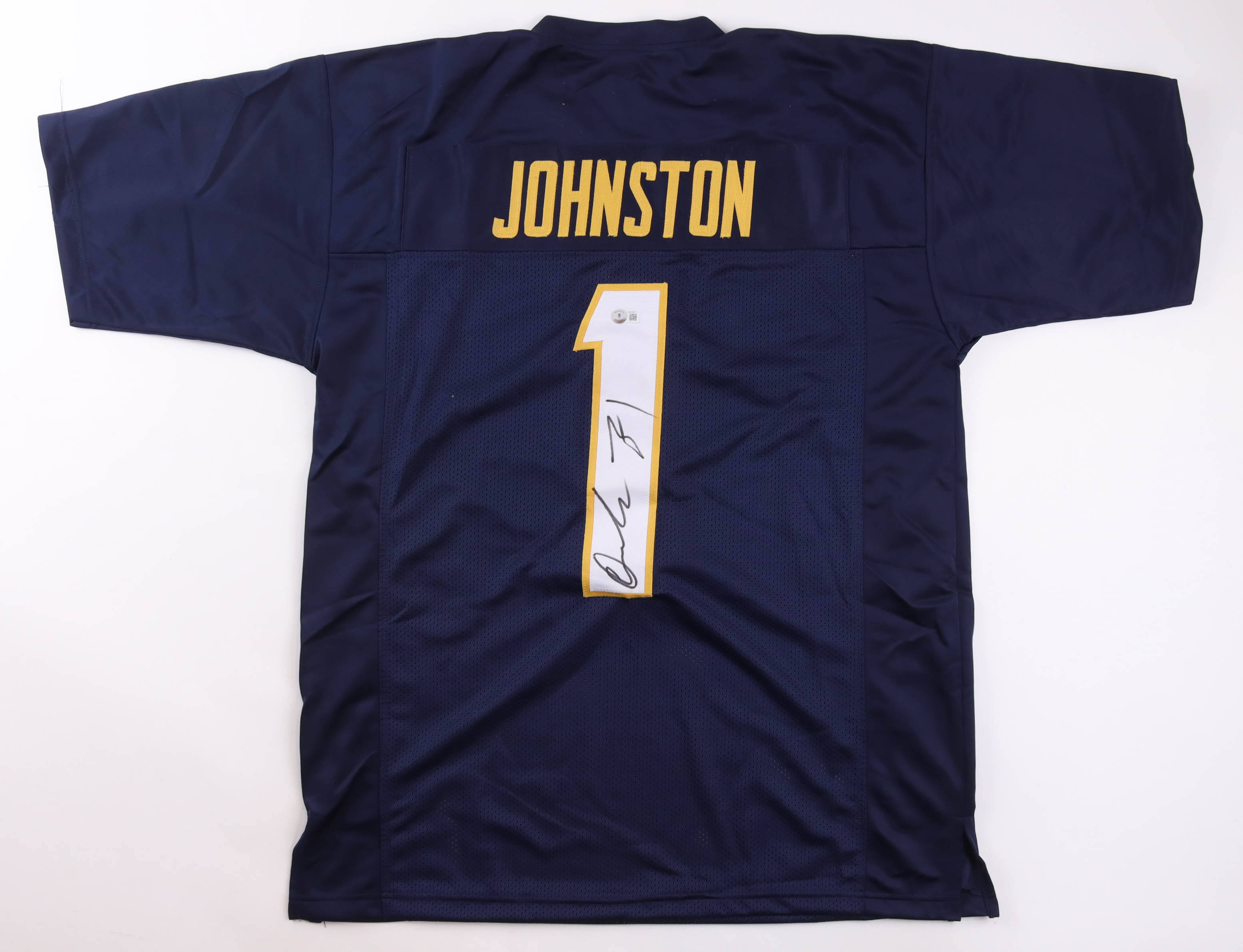 Quentin Johnston Signed Jersey (Beckett) at PristineAuction.com Quentin Johnston Signed Jersey (Beckett) at PristineAuction.com