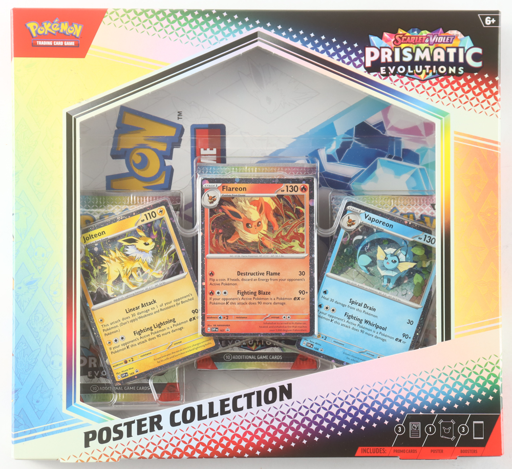 Pokemon Scarlet & Violet: Prismatic Evolutions Poster Collection Box at PristineAuction.com Pokemon Scarlet & Violet: Prismatic Evolutions Poster Collection Box at PristineAuction.com