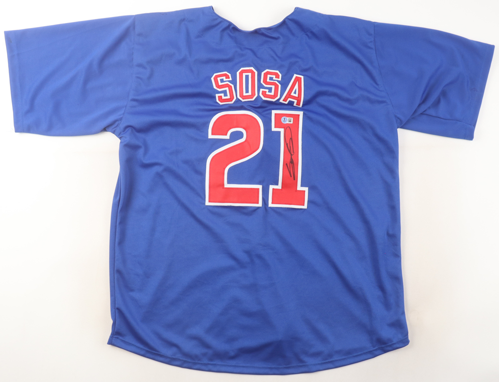 Sammy Sosa Signed Jersey (Beckett) at PristineAuction.com Sammy Sosa Signed Jersey (Beckett) at PristineAuction.com