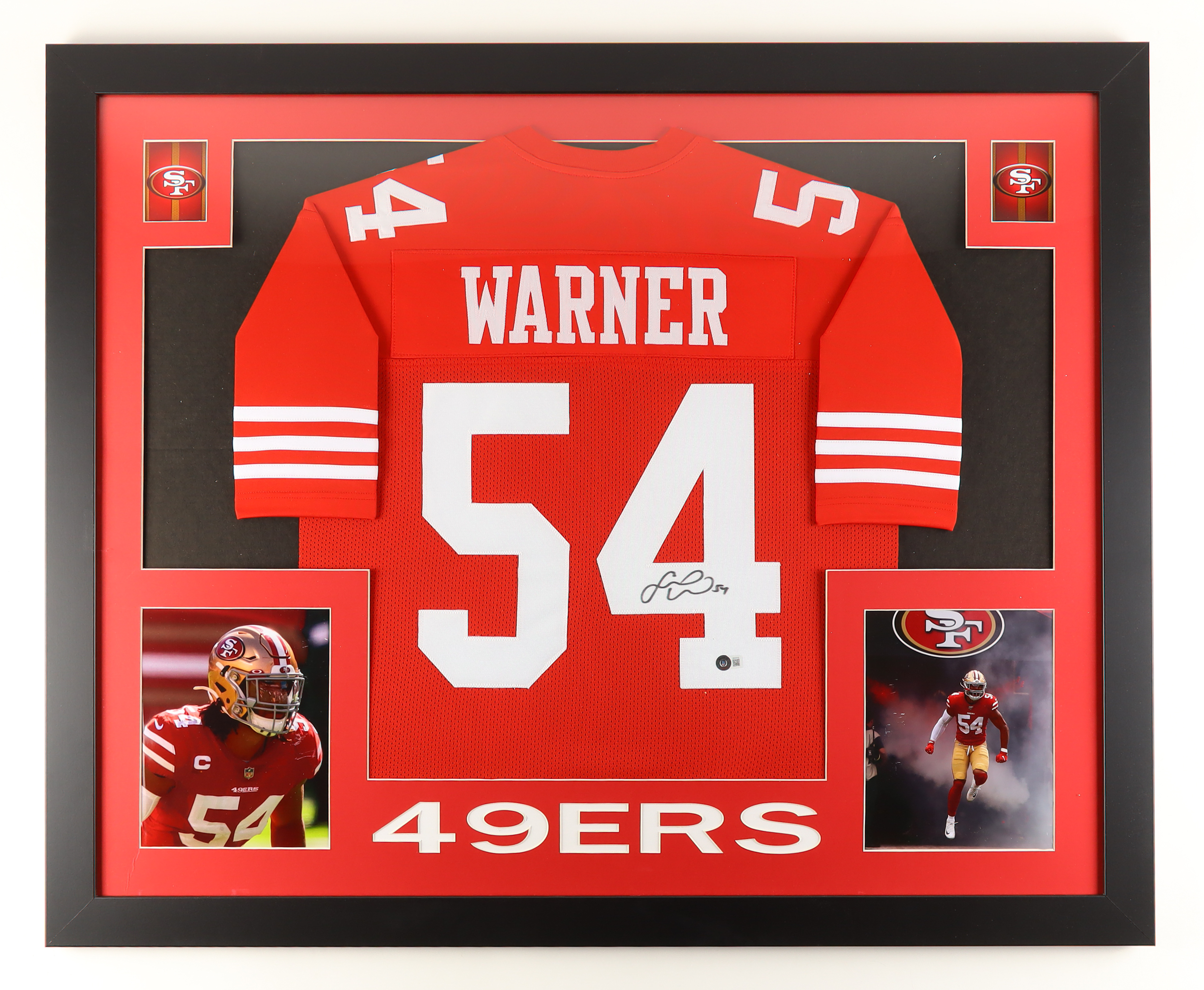 Fred Warner Signed Custom Framed Jersey Display (Beckett) at PristineAuction.com Fred Warner Signed Custom Framed Jersey Display (Beckett) at PristineAuction.com