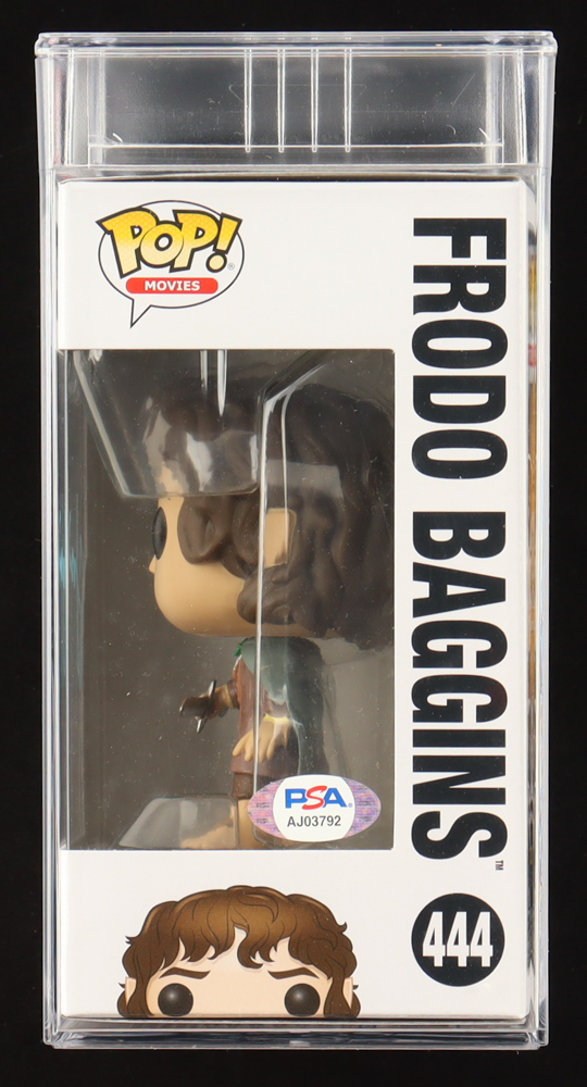 Elijah Wood Signed "The Lord of the Rings" #444 Frodo Baggins Funko Pop! Vinyl Figure (PSA) at PristineAuction.com Elijah Wood Signed "The Lord of the Rings" #444 Frodo Baggins Funko Pop! Vinyl Figure (PSA) at PristineAuction.com