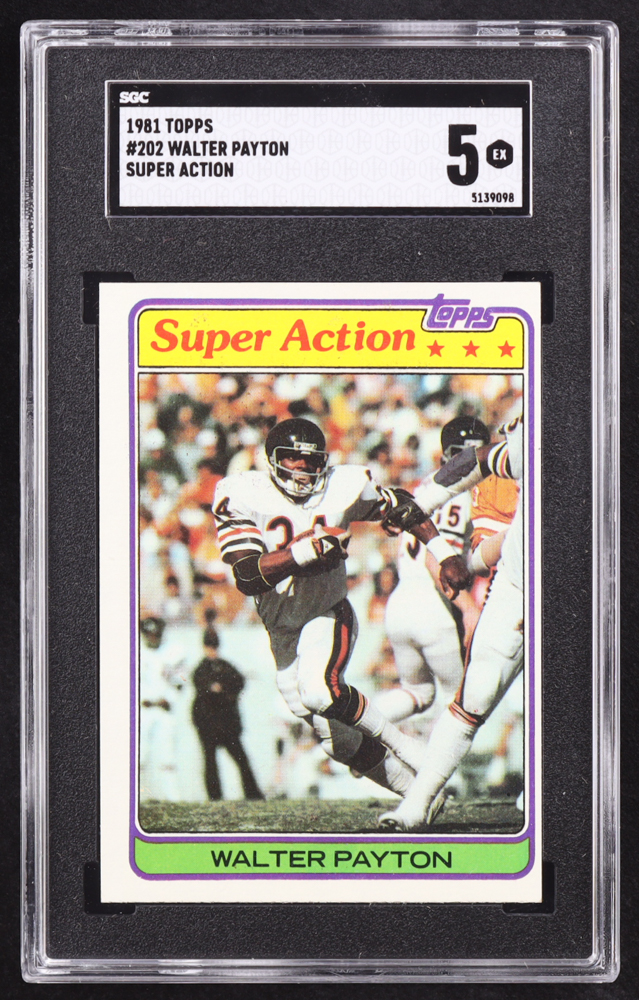 Walter Payton 1981 Topps #202 SA (SGC 5) at PristineAuction.com Walter Payton 1981 Topps #202 SA (SGC 5) at PristineAuction.com