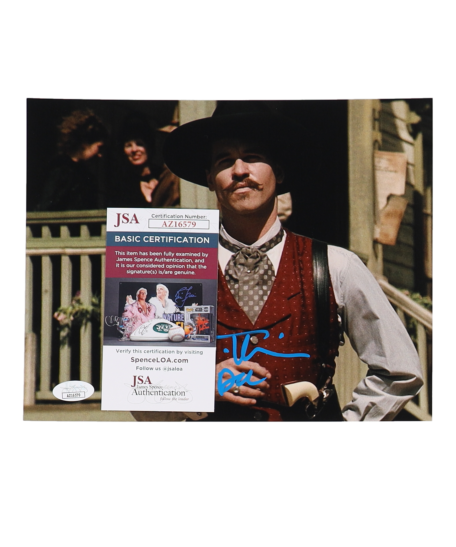 Val Kilmer Signed "Tombstone" 8x10 Photo Inscribed "Doc" (JSA) at PristineAuction.com Val Kilmer Signed "Tombstone" 8x10 Photo Inscribed "Doc" (JSA) at PristineAuction.com