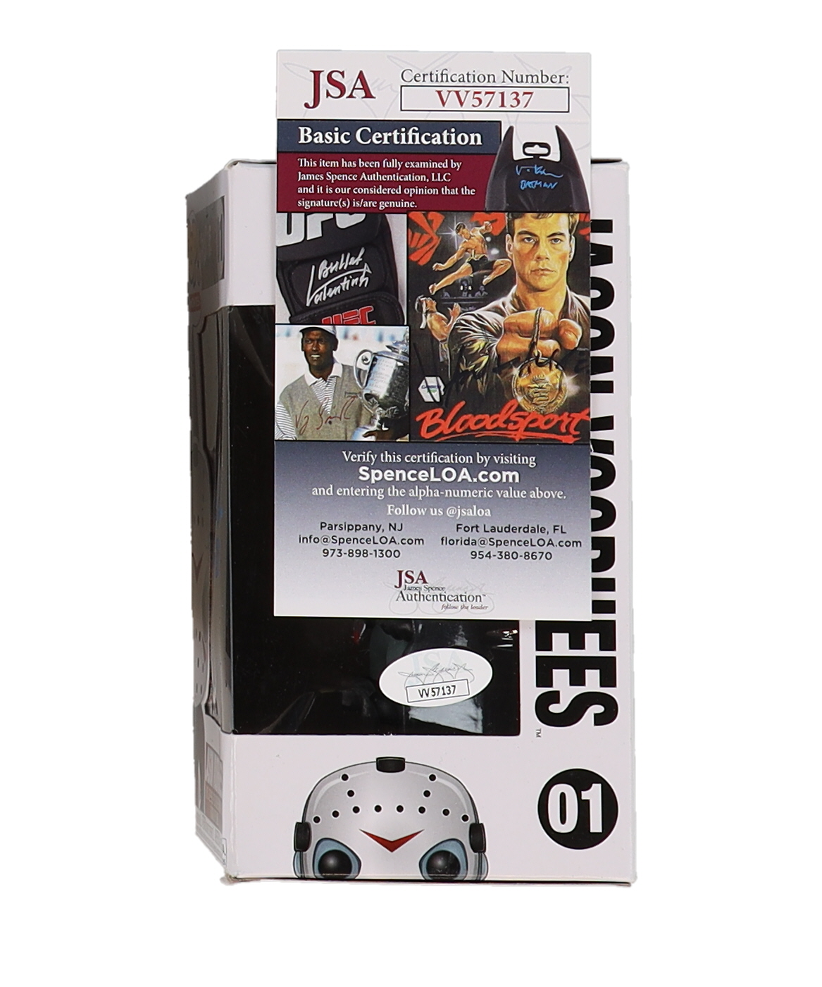 Mike Deluna Signed "Friday the 13th" #01 Jason Voorhees Funko Pop! Vinyl Figure Inscribed "Jason III" (JSA) at PristineAuction.com Mike Deluna Signed "Friday the 13th" #01 Jason Voorhees Funko Pop! Vinyl Figure Inscribed "Jason III" (JSA) at PristineAuction.com