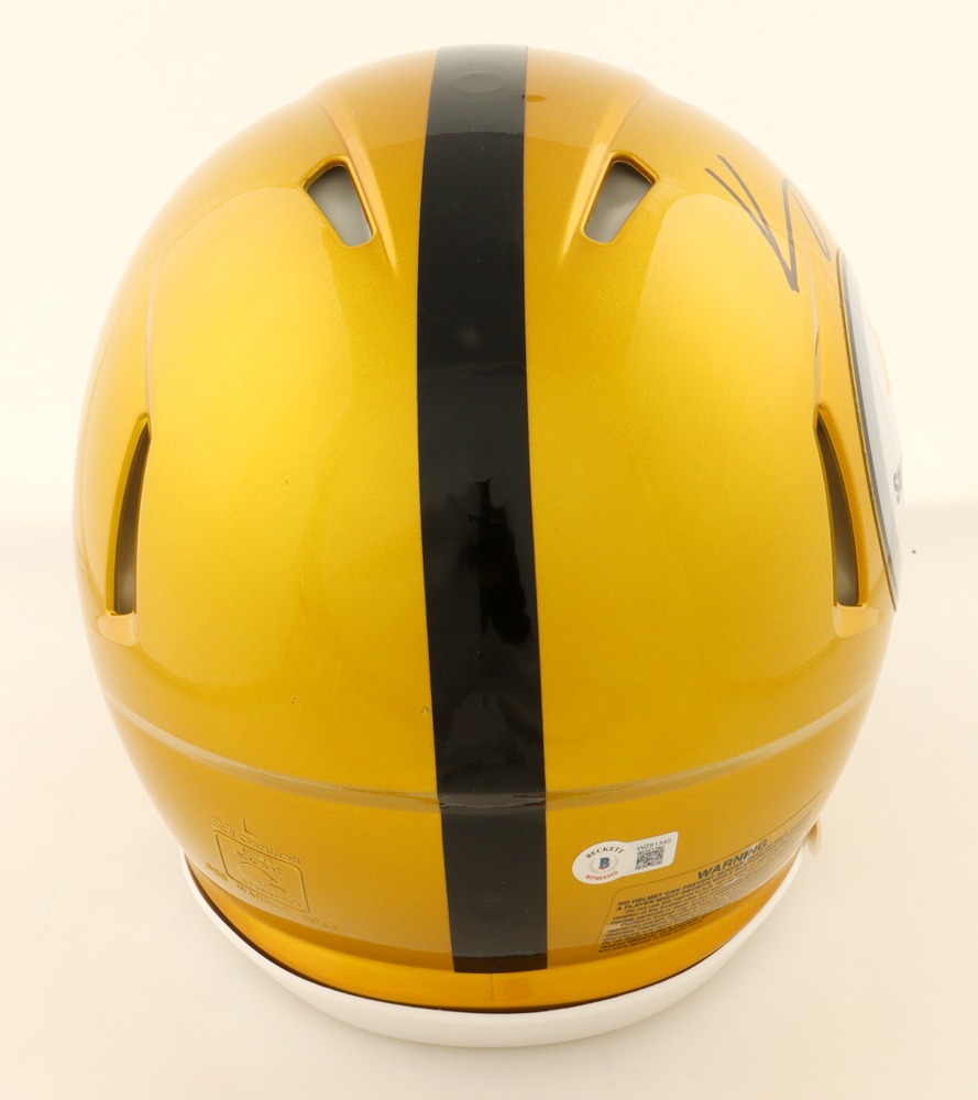 Kenny Pickett Signed Steelers Full-Size Authentic On-Field Flash Alternate Speed Helmet (Beckett) at PristineAuction.com Kenny Pickett Signed Steelers Full-Size Authentic On-Field Flash Alternate Speed Helmet (Beckett) at PristineAuction.com
