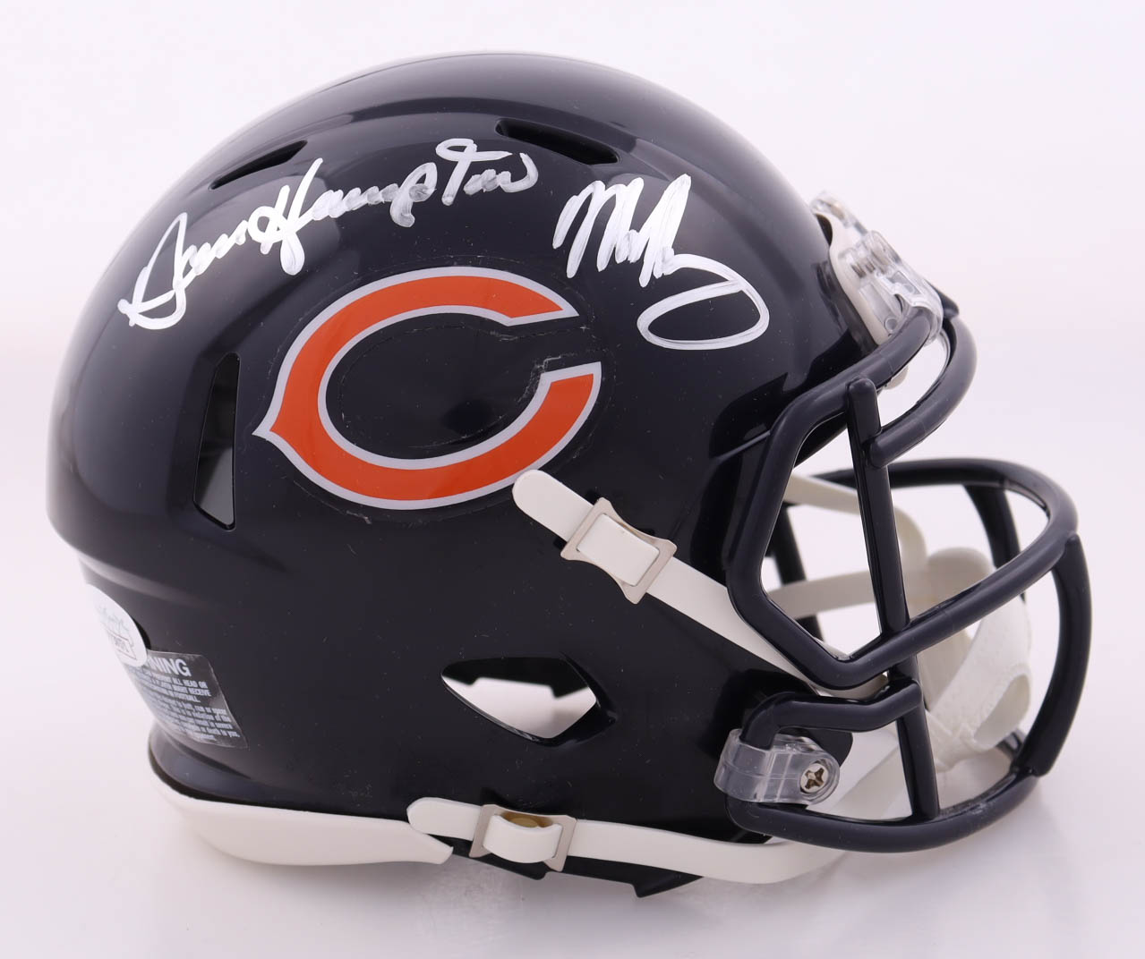 Mike Singletary & Dan Hampton Signed Bears Speed Mini Helmet (JSA) at PristineAuction.com Mike Singletary & Dan Hampton Signed Bears Speed Mini Helmet (JSA) at PristineAuction.com