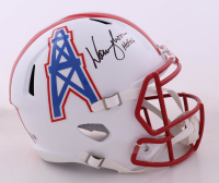 Warren Moon Signed Oilers Full-Size Speed Helmet Inscribed "HOF 06" (Beckett) at PristineAuction.com