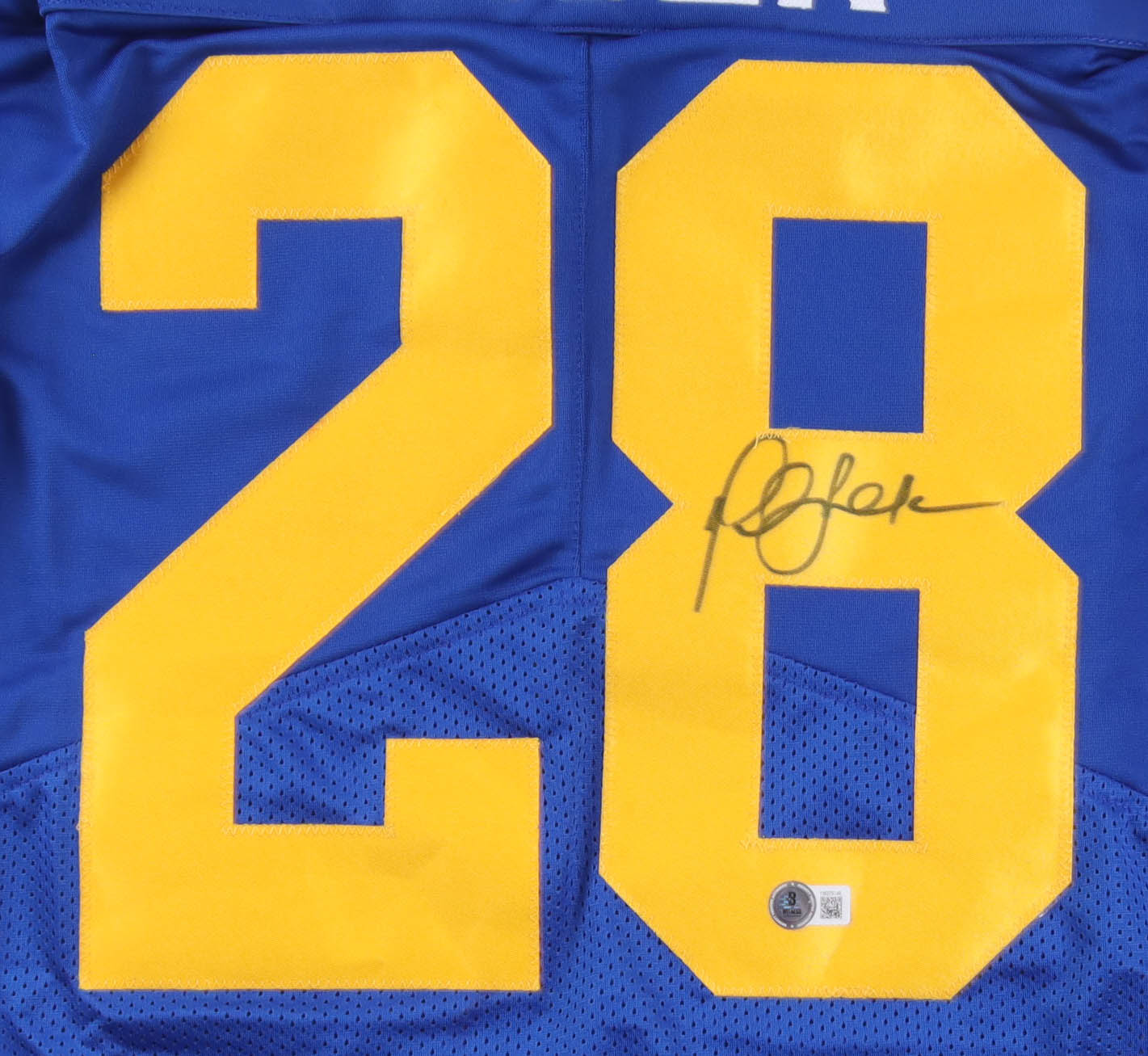 Marshall Faulk Signed Jersey (Beckett) at PristineAuction.com Marshall Faulk Signed Jersey (Beckett) at PristineAuction.com