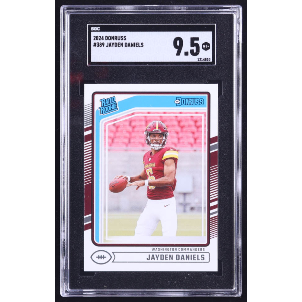 Jayden Daniels 2024 Donruss #389 RR RC (SGC 9.5) at PristineAuction.com