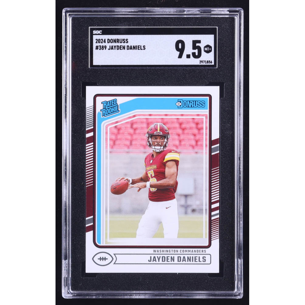 Jayden Daniels 2024 Donruss #389 RR RC (SGC 9.5) at PristineAuction.com
