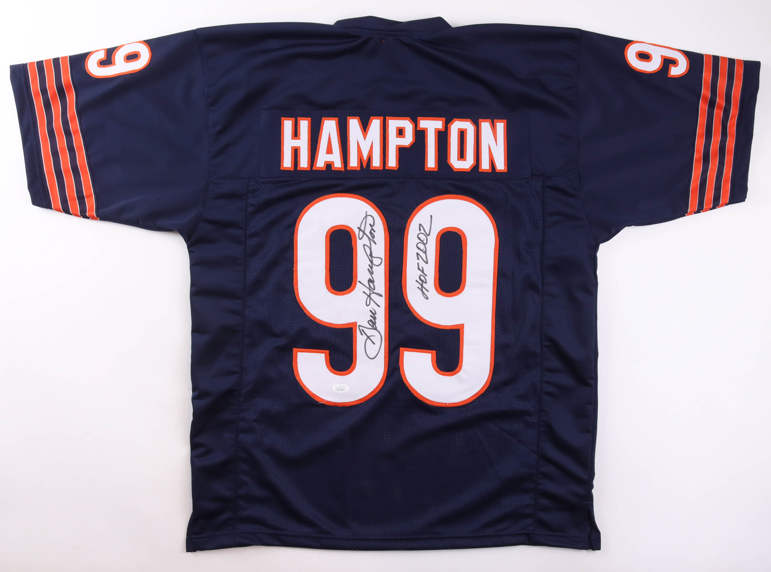 Dan Hampton Signed Jersey Inscribed "HOF 2002" (JSA) at PristineAuction.com Dan Hampton Signed Jersey Inscribed "HOF 2002" (JSA) at PristineAuction.com