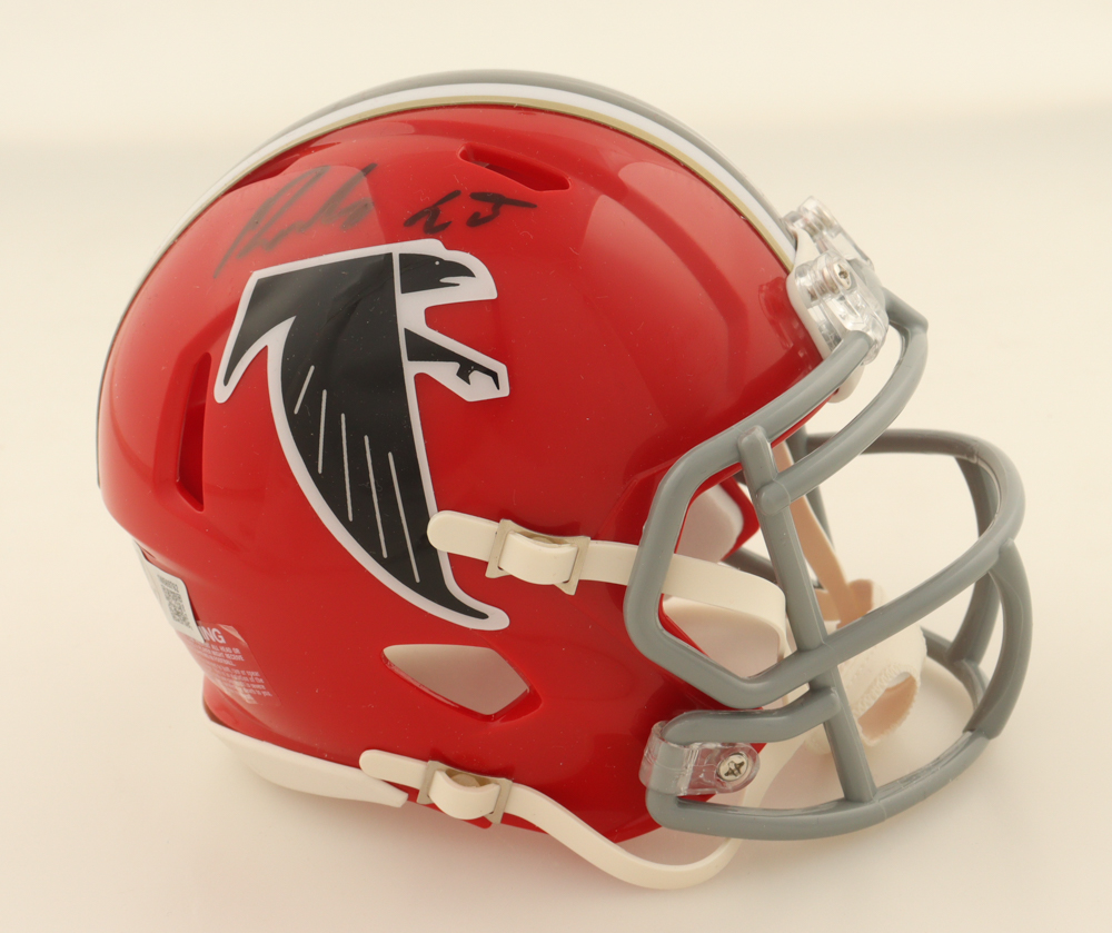 Roddy White Signed Falcons Speed Mini Helmet (Beckett) at PristineAuction.com Roddy White Signed Falcons Speed Mini Helmet (Beckett) at PristineAuction.com
