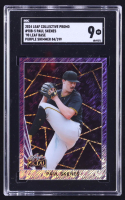 Paul Skenes 2024 Leaf '90 Leaf Base Collective Promo Purple Shimmer #90B5 RC #84/199 (SGC 9) at PristineAuction.com