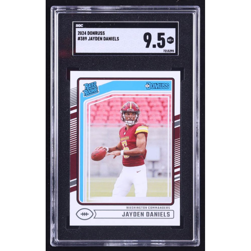Jayden Daniels 2024 Donruss #389 RR RC (SGC 9.5) at PristineAuction.com