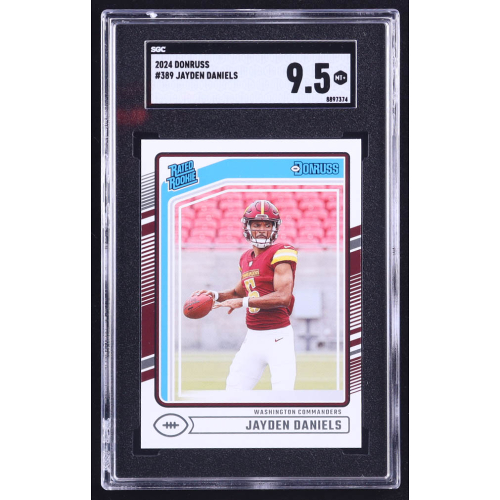 Jayden Daniels 2024 Donruss #389 RR RC (SGC 9.5) at PristineAuction.com
