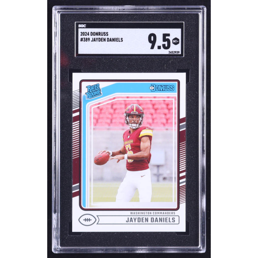 Jayden Daniels 2024 Donruss #389 RR RC (SGC 9.5) at PristineAuction.com