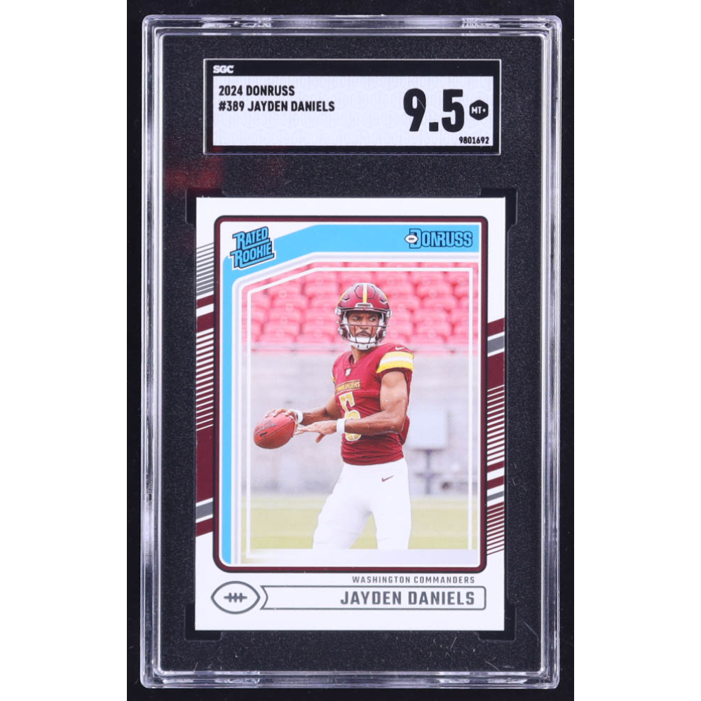 Jayden Daniels 2024 Donruss #389 RR RC (SGC 9.5) at PristineAuction.com