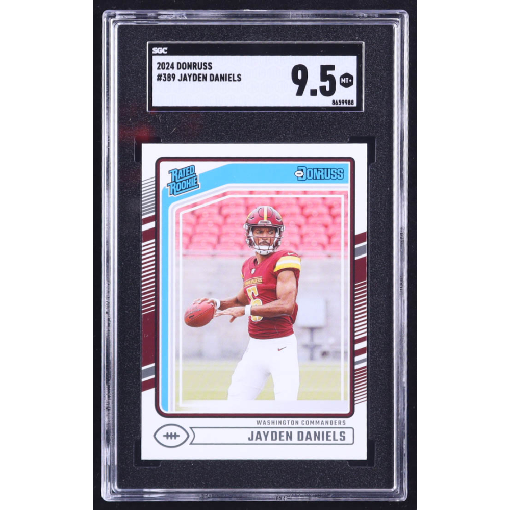Jayden Daniels 2024 Donruss #389 RR RC (SGC 9.5) at PristineAuction.com