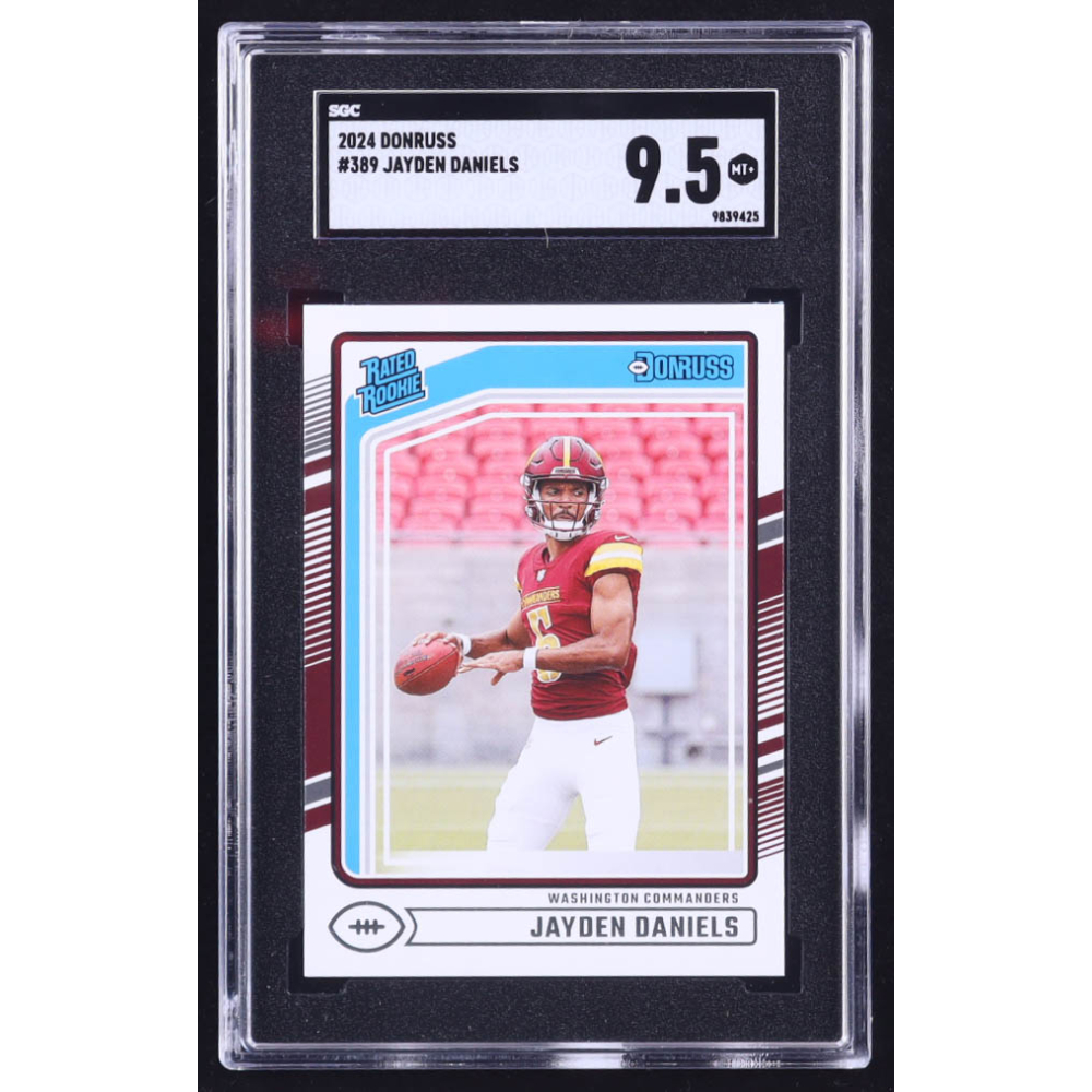 Jayden Daniels 2024 Donruss #389 RR RC (SGC 9.5) at PristineAuction.com