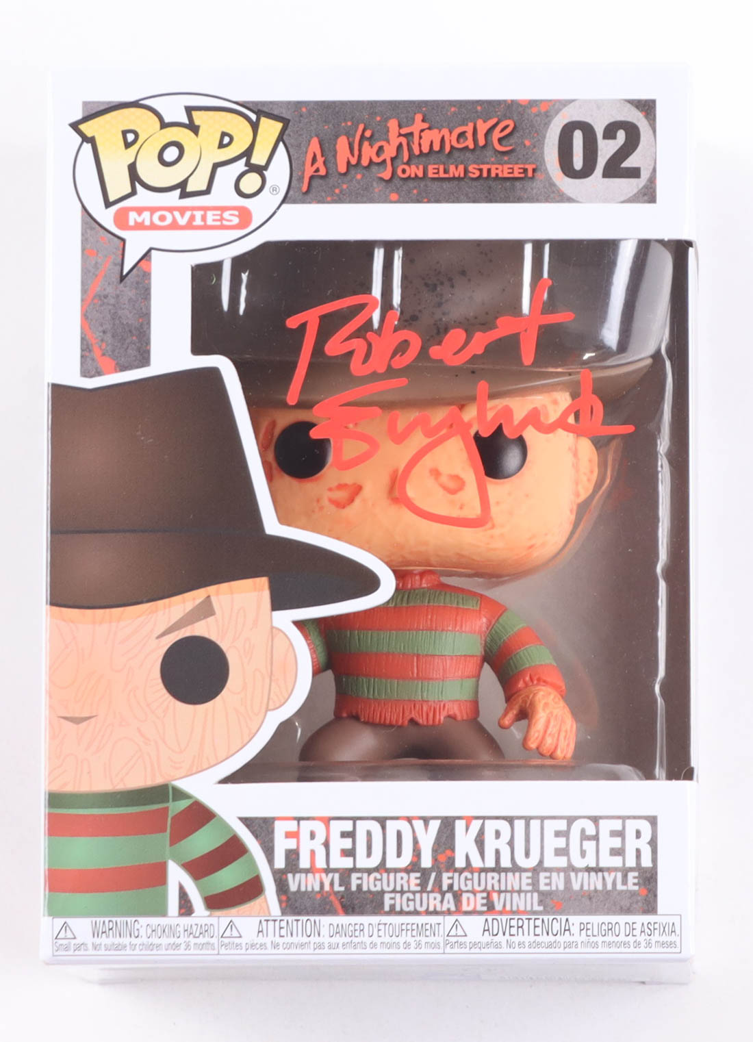 Robert Englund Signed "A Nightmare on Elm Street" #02 Freddy Krueger Funko Pop! Vinyl Figure (Beckett) at PristineAuction.com Robert Englund Signed "A Nightmare on Elm Street" #02 Freddy Krueger Funko Pop! Vinyl Figure (Beckett) at PristineAuction.com