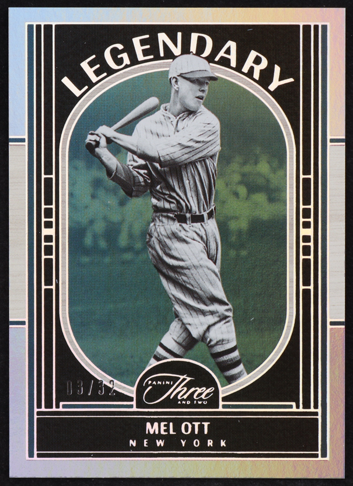 Mel Ott 2024 Panini Three and Two Legendary Three and Two #14 #03/32 at PristineAuction.com Mel Ott 2024 Panini Three and Two Legendary Three and Two #14 #03/32 at PristineAuction.com