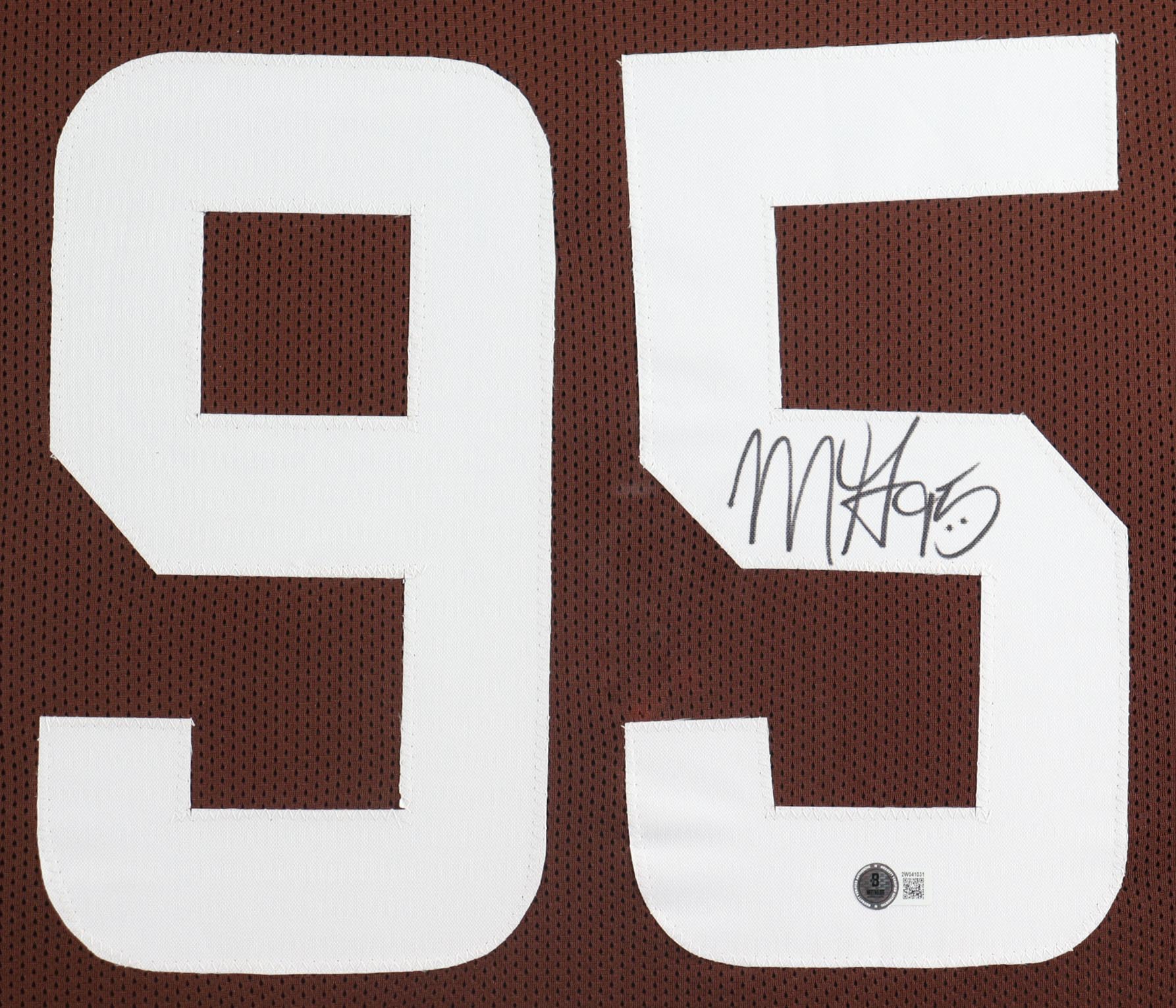 Myles Garrett Signed Custom Framed Jersey Display (Beckett) at PristineAuction.com Myles Garrett Signed Custom Framed Jersey Display (Beckett) at PristineAuction.com