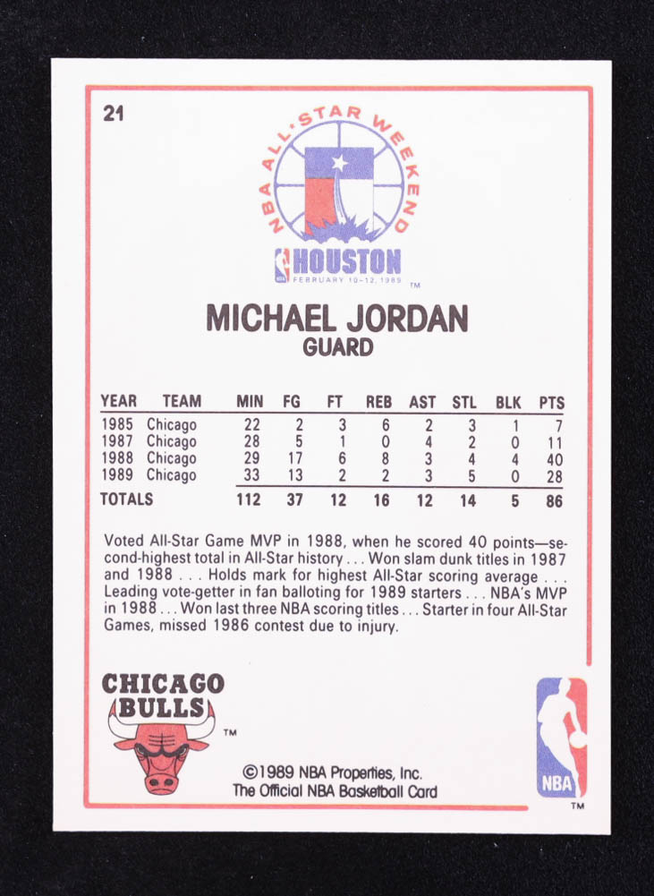 Michael Jordan 1989-90 Hoops #21 AS at PristineAuction.com Michael Jordan 1989-90 Hoops #21 AS at PristineAuction.com