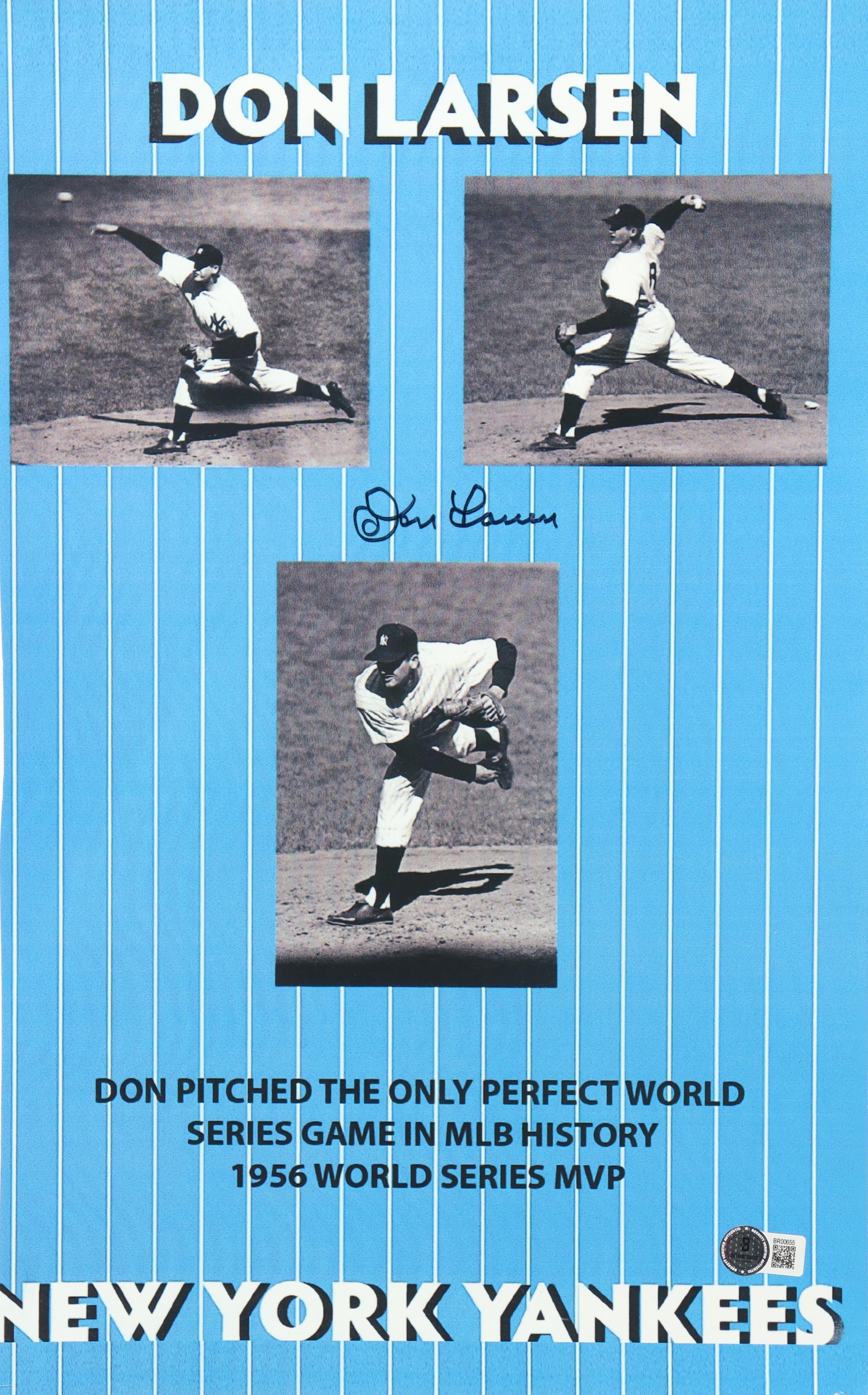 Don Larsen Signed Yankees 11x17 Photo (Beckett) at PristineAuction.com Don Larsen Signed Yankees 11x17 Photo (Beckett) at PristineAuction.com