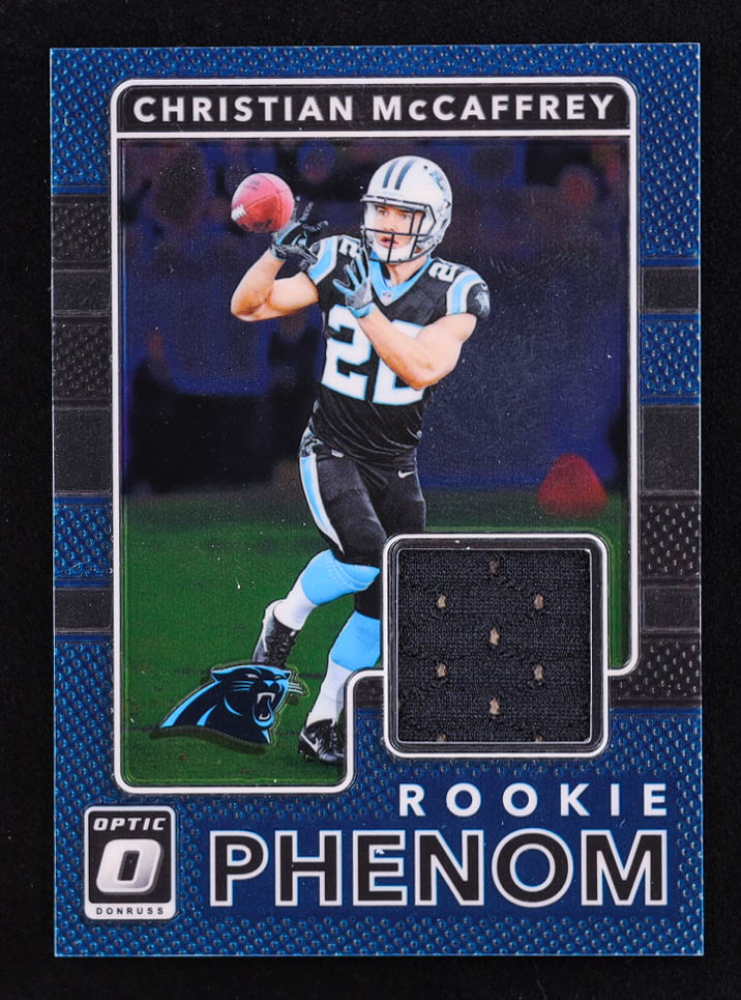 Christian McCaffrey 2017 Donruss Optic Rookie Phenom Jerseys #5 RC