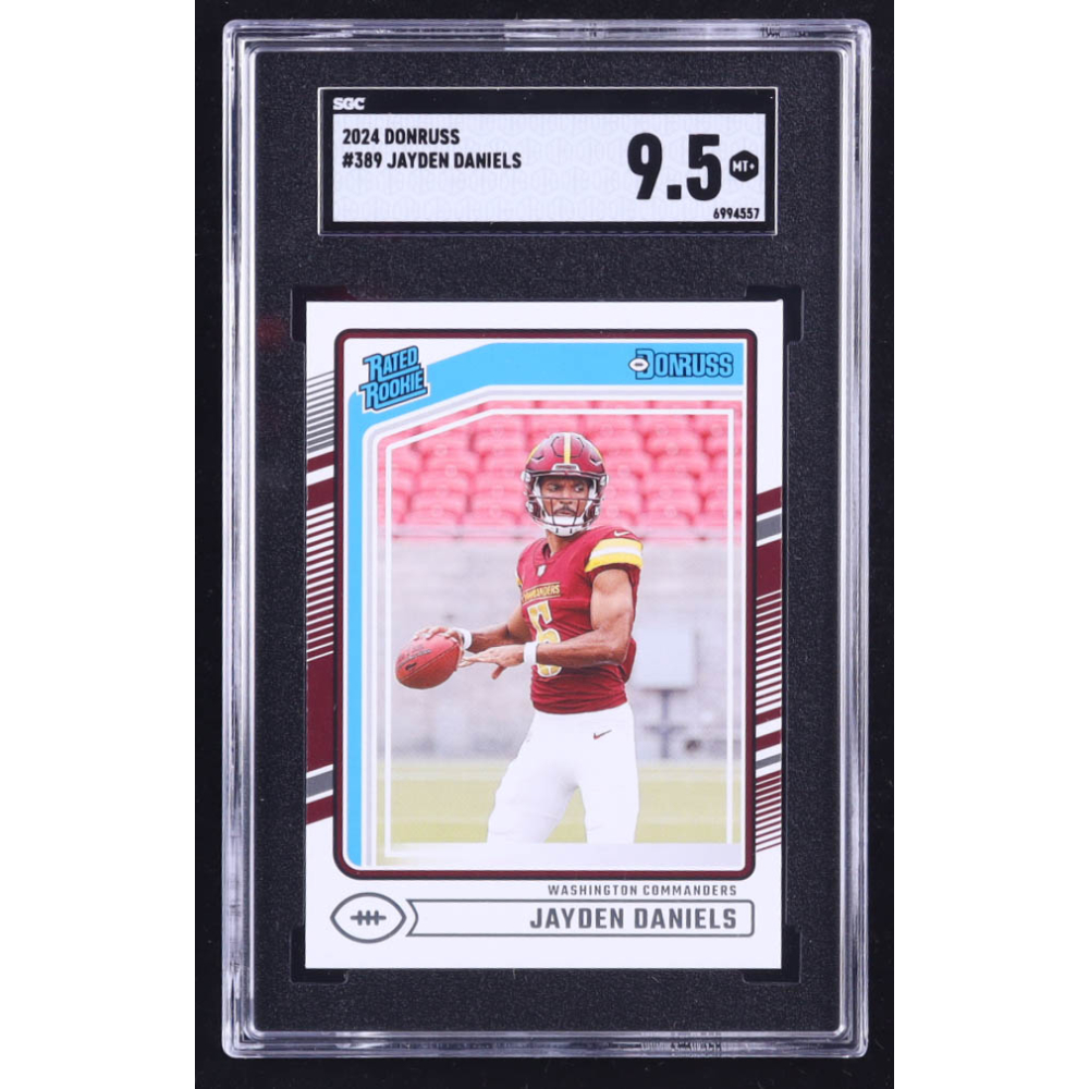 Jayden Daniels 2024 Donruss #389 RR RC (SGC 9.5) at PristineAuction.com