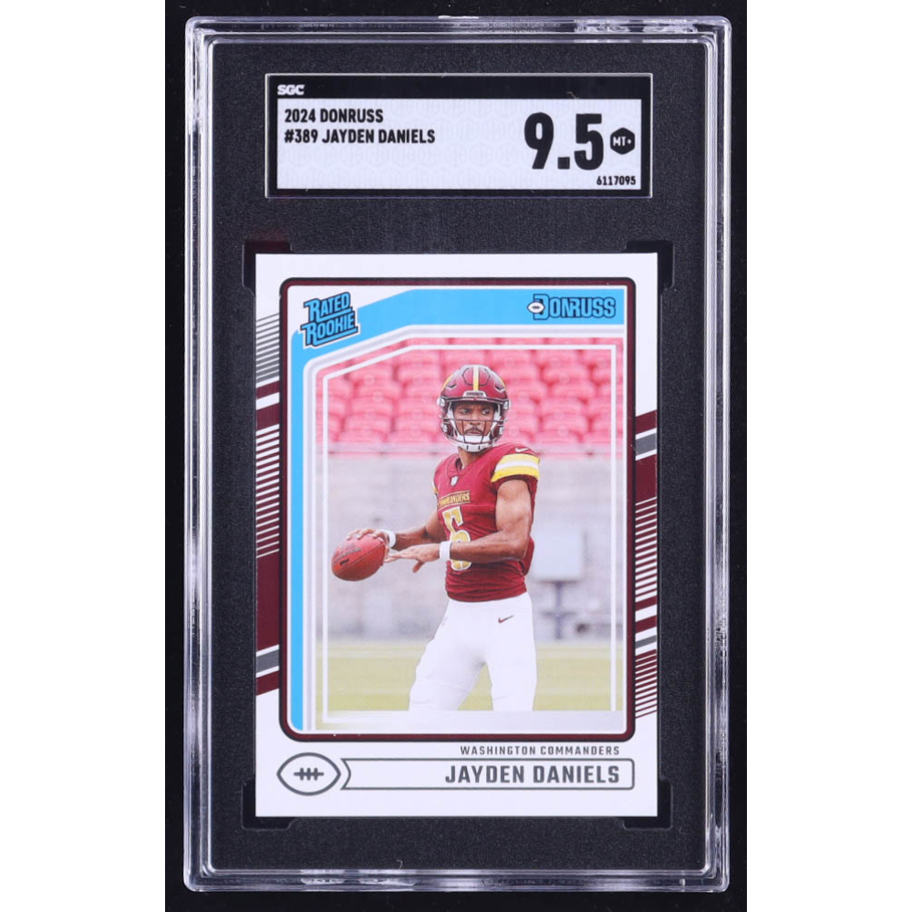 Jayden Daniels 2024 Donruss #389 RR RC (SGC 9.5) at PristineAuction.com