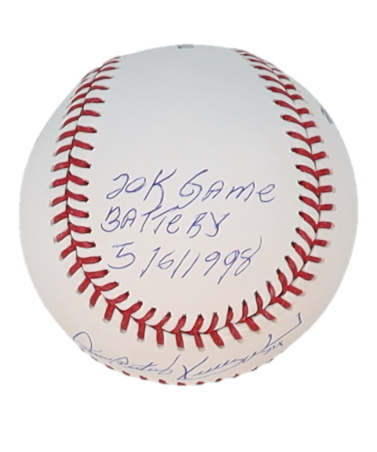 Kerry Wood & Sandy Martinez Signed OML Baseball With Inscriptions (JSA) at PristineAuction.com Kerry Wood & Sandy Martinez Signed OML Baseball With Inscriptions (JSA) at PristineAuction.com