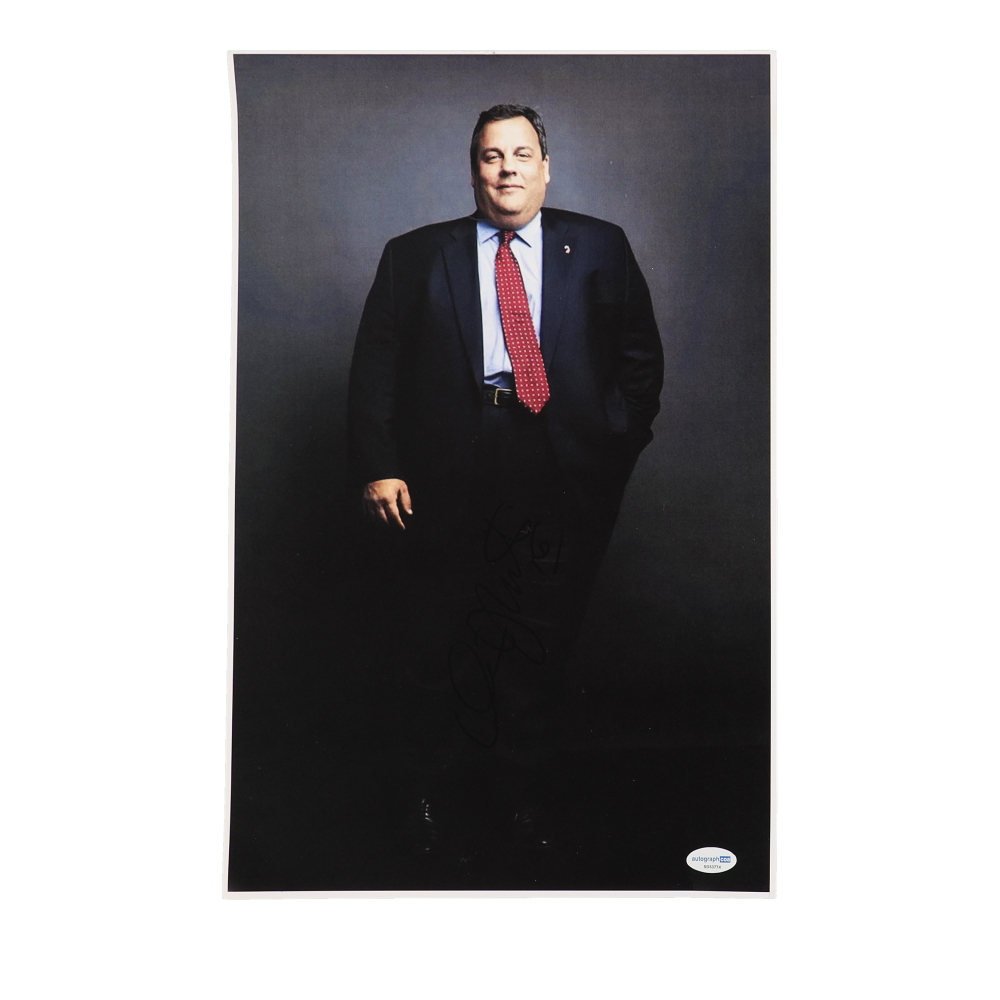 Chris Christie Signed 11x17 Photo (AutographCOA) at PristineAuction.com