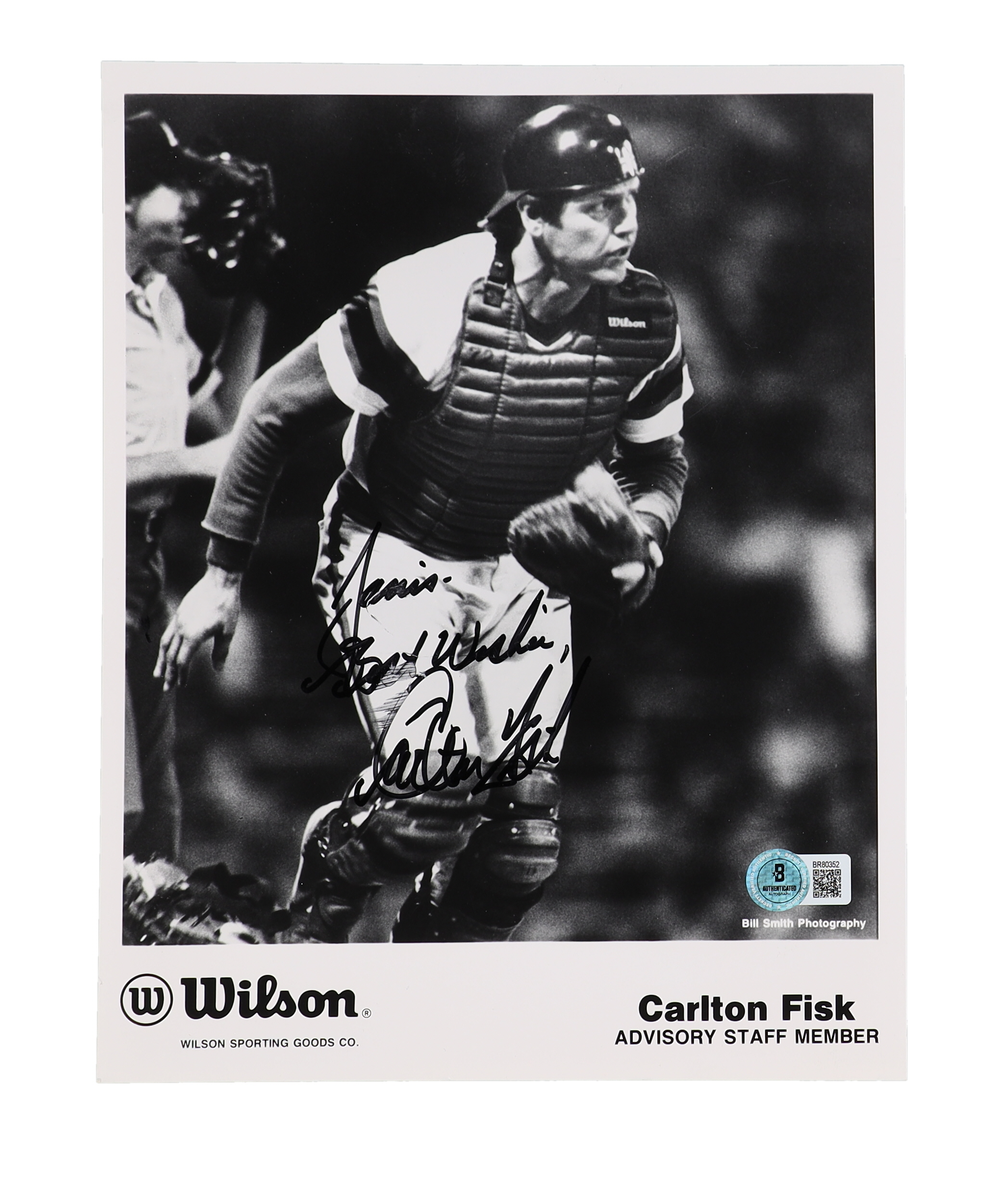 Carlton Fisk Signed Red Sox 8x10 Photo Inscribed "Best Wishes" (Beckett) at PristineAuction.com Carlton Fisk Signed Red Sox 8x10 Photo Inscribed "Best Wishes" (Beckett) at PristineAuction.com