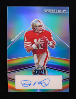 Joe Montana 2024 Leaf Metal Legacy Collection "White Light" #WL-JM4 Autograph Platinum Blue Prismatic SP Variation #4/9 at PristineAuction.com