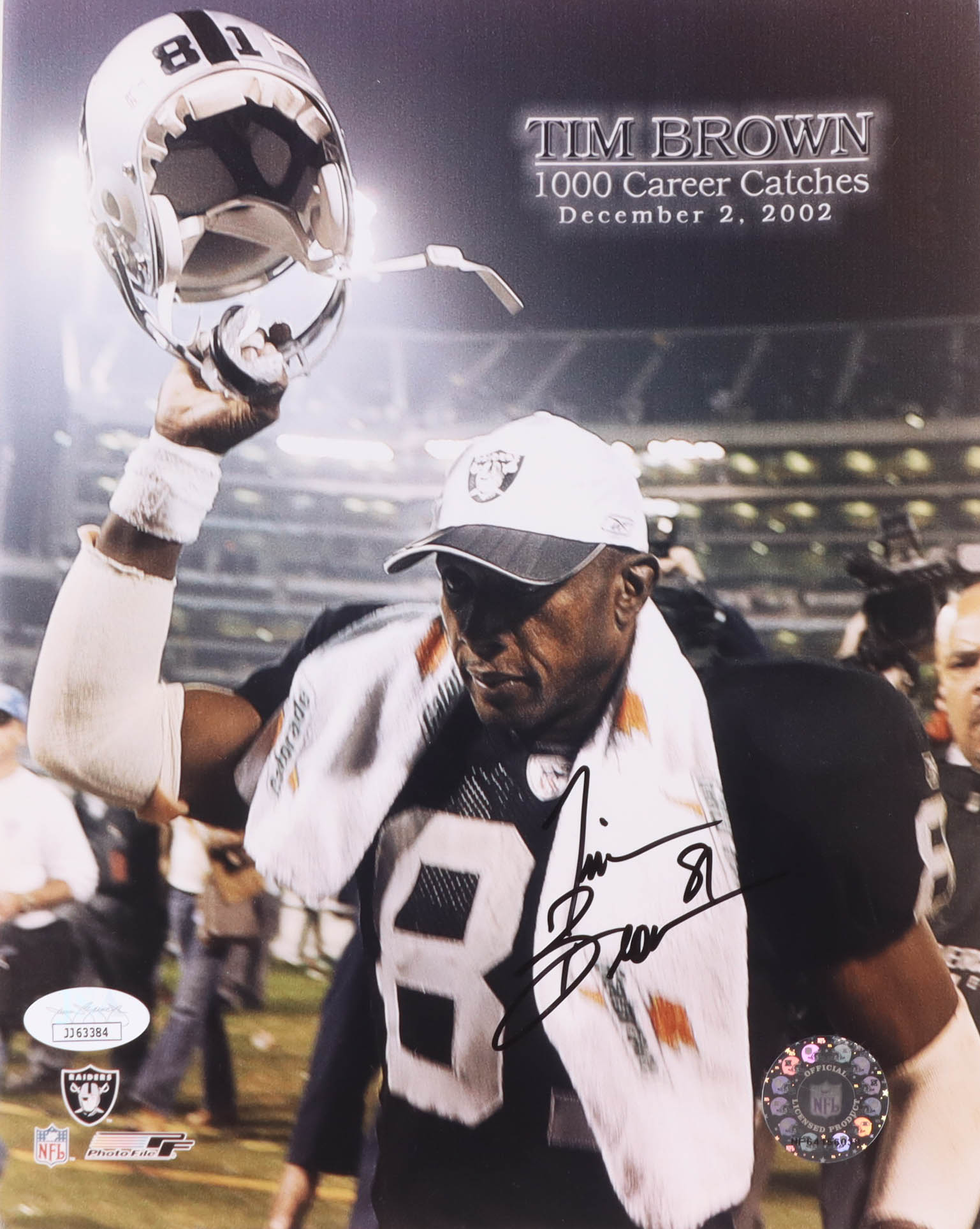 Tim Brown Signed Raiders 8x10 Photo (JSA) at PristineAuction.com Tim Brown Signed Raiders 8x10 Photo (JSA) at PristineAuction.com
