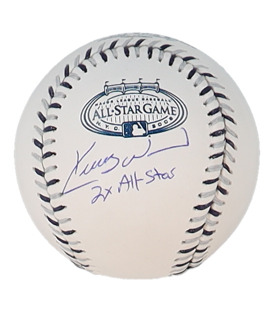 Kerry Wood Signed 2008 All-Star Game Logo Baseball Inscribed "2x All-Star" (JSA) at PristineAuction.com Kerry Wood Signed 2008 All-Star Game Logo Baseball Inscribed "2x All-Star" (JSA) at PristineAuction.com