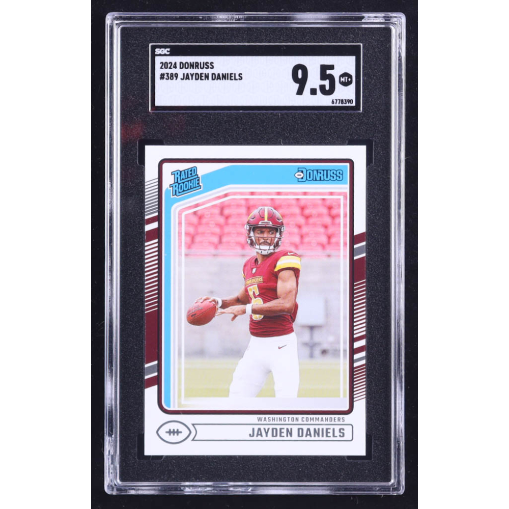 Jayden Daniels 2024 Donruss #389 RR RC (SGC 9.5) at PristineAuction.com